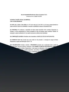 Modelo de Ata de Nomeação do Diretor Responsável